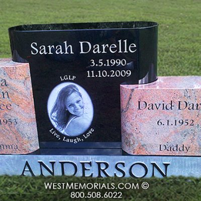 Anderson family headstones | West Memorials