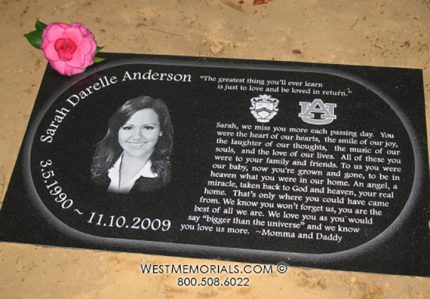 Anderson family headstones | West Memorials